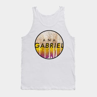 Ana Gabriel - VINTAGE YELLOW CIRCLE Tank Top